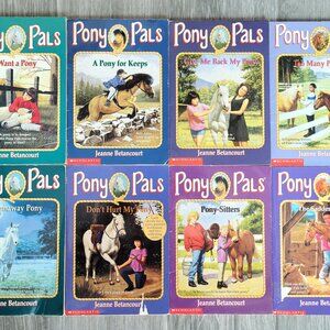 PONY PALS HORSE BOOK LOT OF 8 BOOKS JEANNE BETANCOURT 1, 2, 4, 6, 7, 10, 14, 18